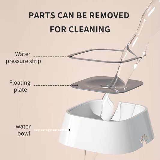 Dog Drinking Water Bowl with Floating Design - Non-Wetting, Non-Skid, Large Capacity