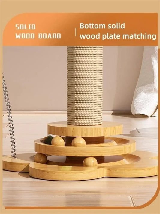 Ultimate Cat Fun, Sturdy Scratching Post & Play Station!