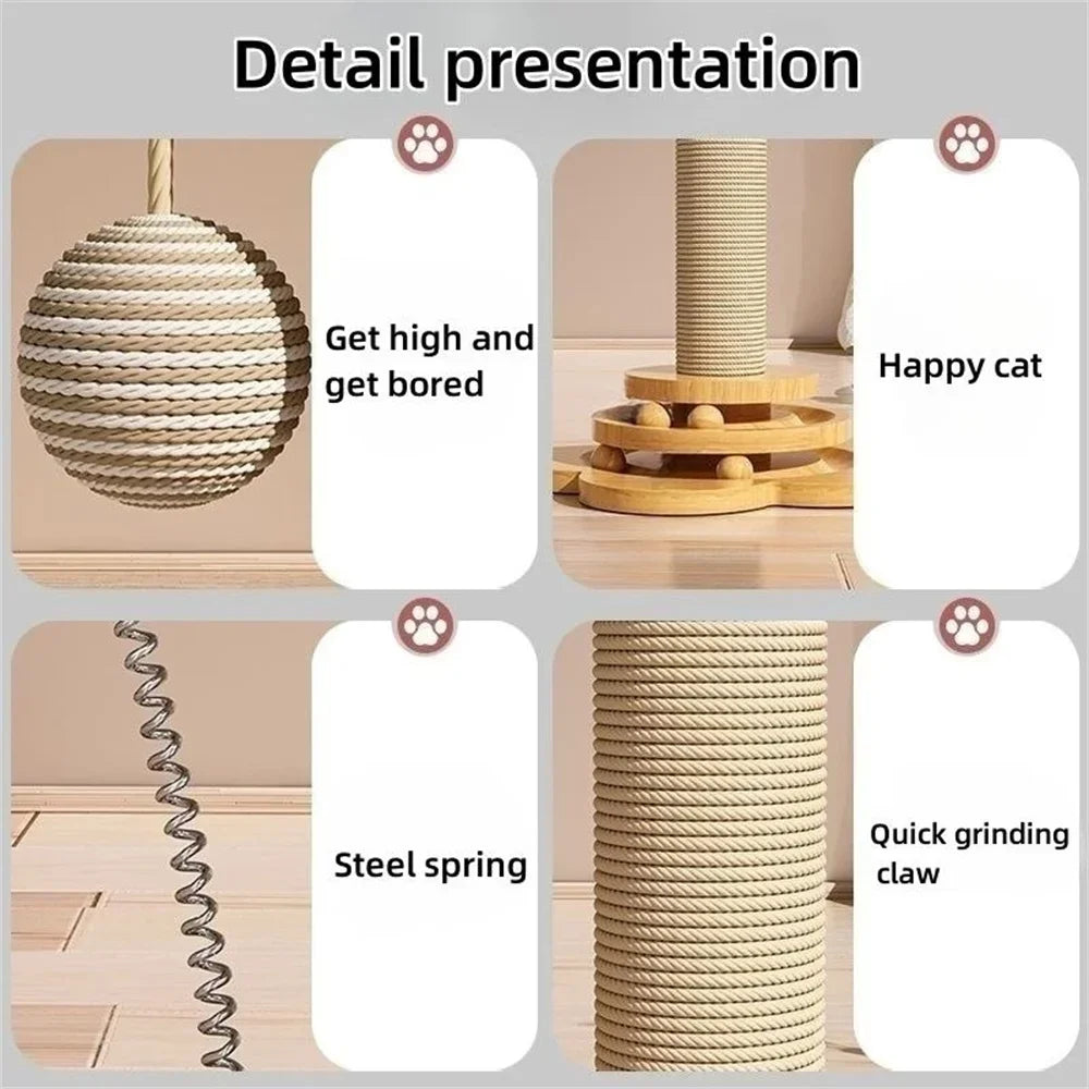 Ultimate Cat Fun, Sturdy Scratching Post & Play Station!