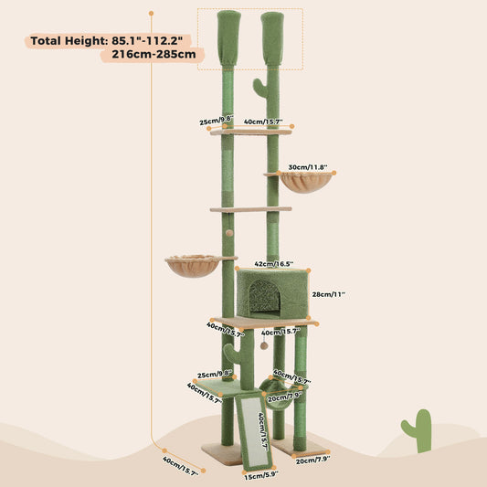 Unique Cactus-Shaped Cat Tree Tower