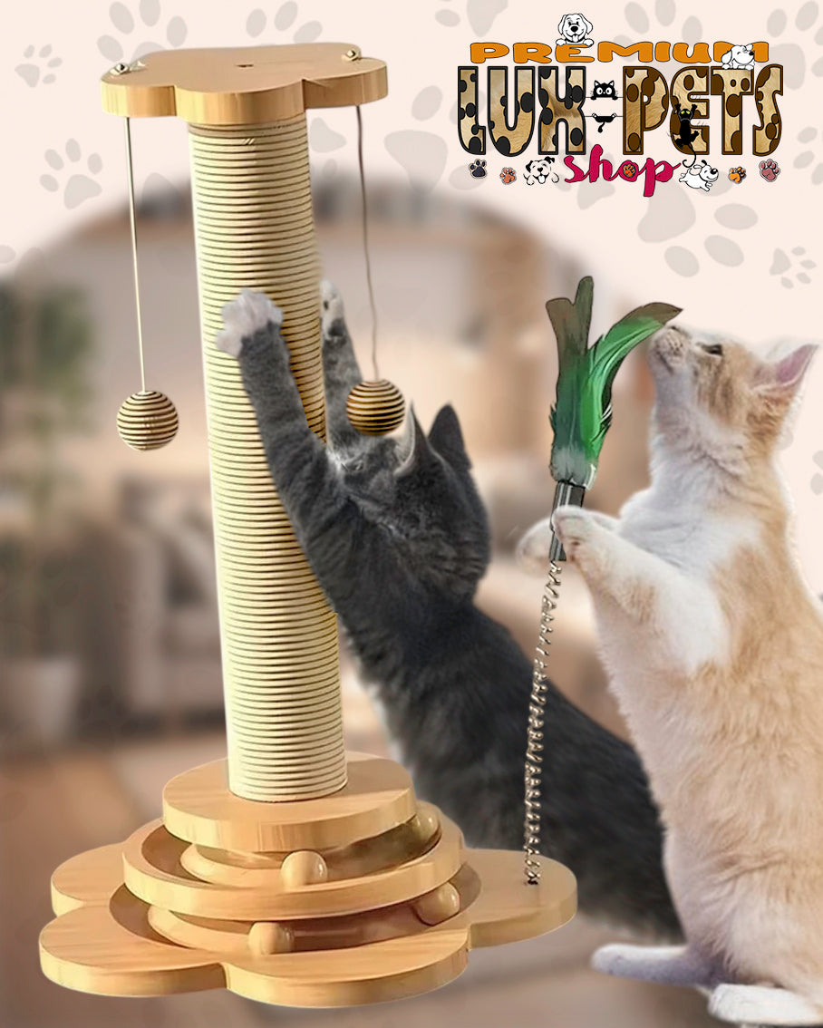 Ultimate Cat Fun, Sturdy Scratching Post & Play Station!