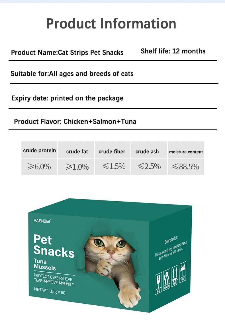 Cat Snacks Cat Strips Whole Box